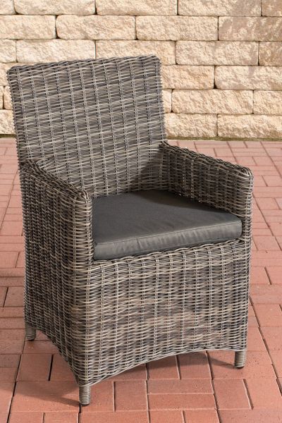 Stuhl Fontana / Sankt Marlo Anthrazit 5mm grau-meliert