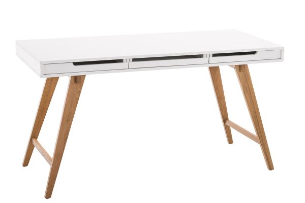 Schreibtisch Porto 140 cm weiß
